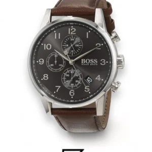 Men,Original Watches original-watches Hugo Boss Men's Black Dial Leather Band Watch - 1513494 Boss