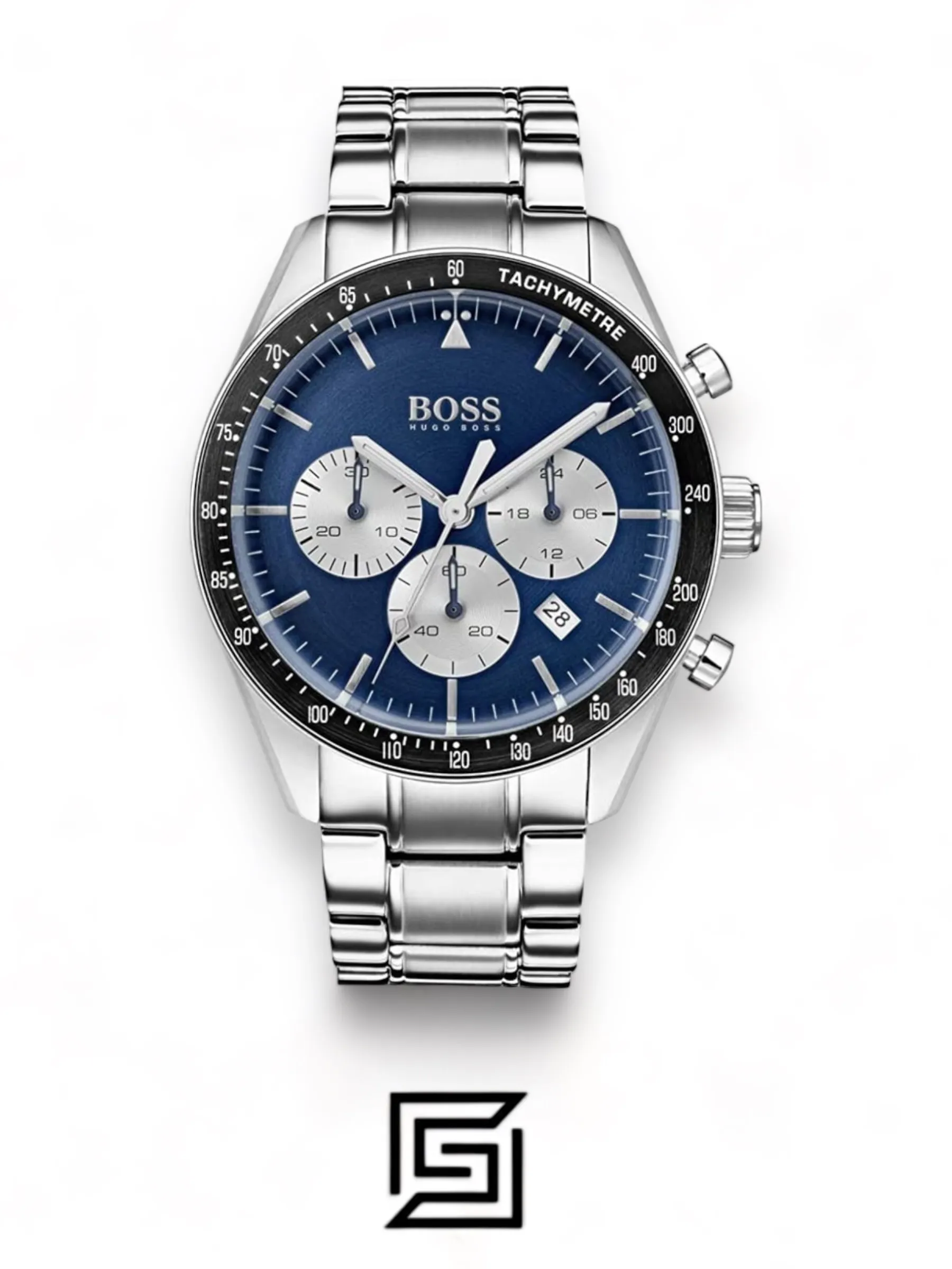 Men,Original Watches Hugo Boss watches Trophy Men's Blue Dial Stainless Steel Band Watch - 1513630 Boss