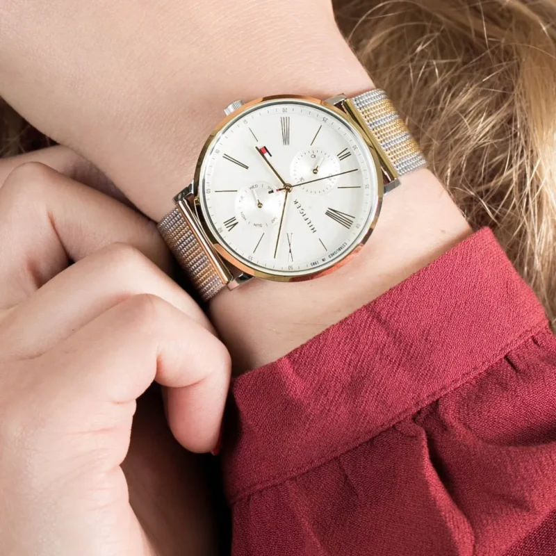 Original Watches,Women Tommy Hilfiger watches Womens Multi dial Quartz Watch with Stainless Steel Strap 1782074 Tommy Hilfiger