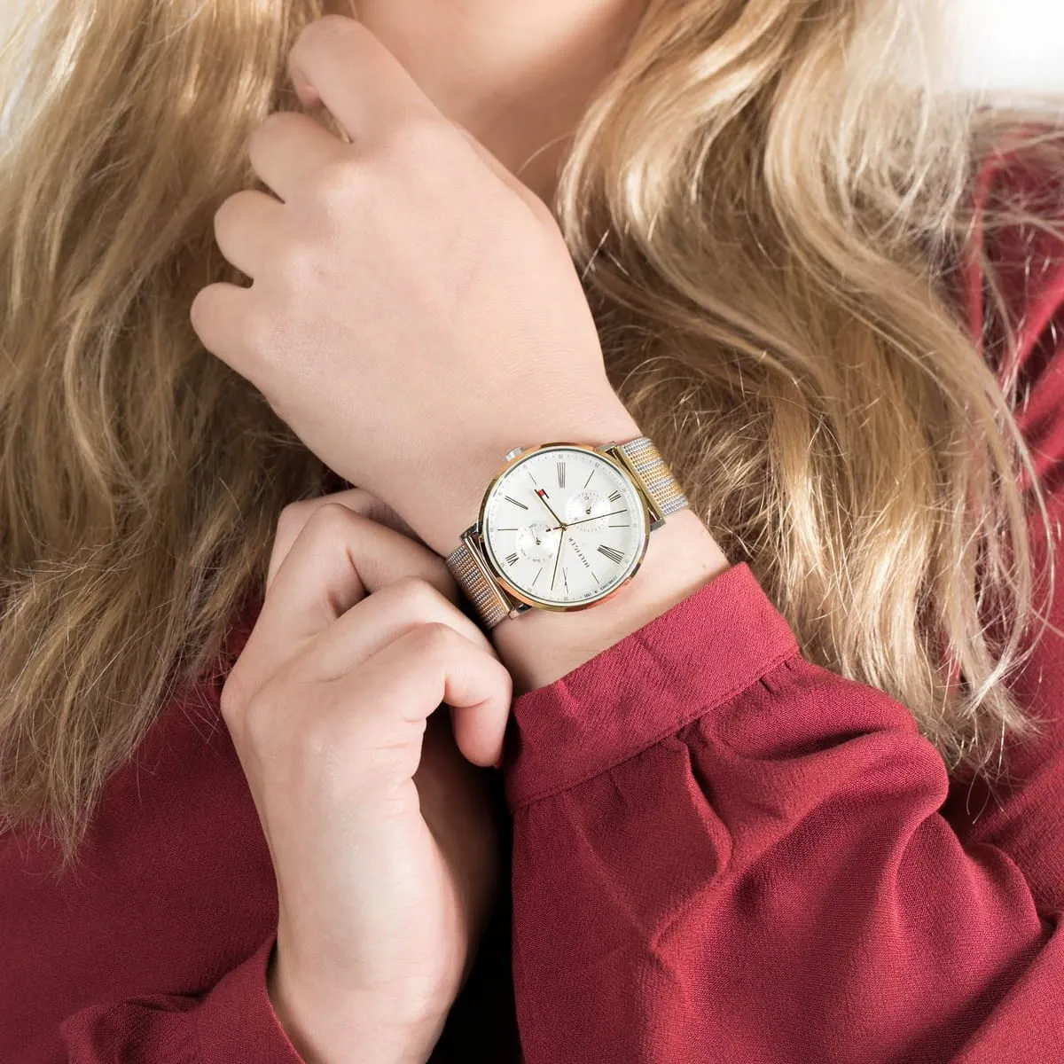 Original Watches,Women Tommy Hilfiger watches Womens Multi dial Quartz Watch with Stainless Steel Strap 1782074 Tommy Hilfiger