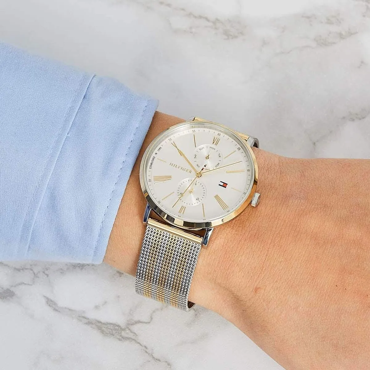 Original Watches,Women Tommy Hilfiger watches Womens Multi dial Quartz Watch with Stainless Steel Strap 1782074 Tommy Hilfiger