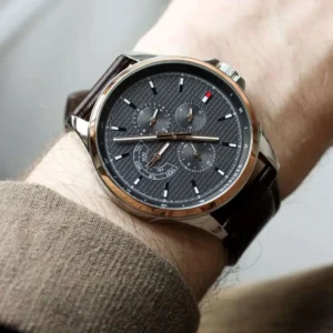 Men,Original Watches Tommy Hilfiger original-watches Tommy Shawn Men's Grey Dial Stainless Steel Watch - 1791615 Tommy Hilfiger