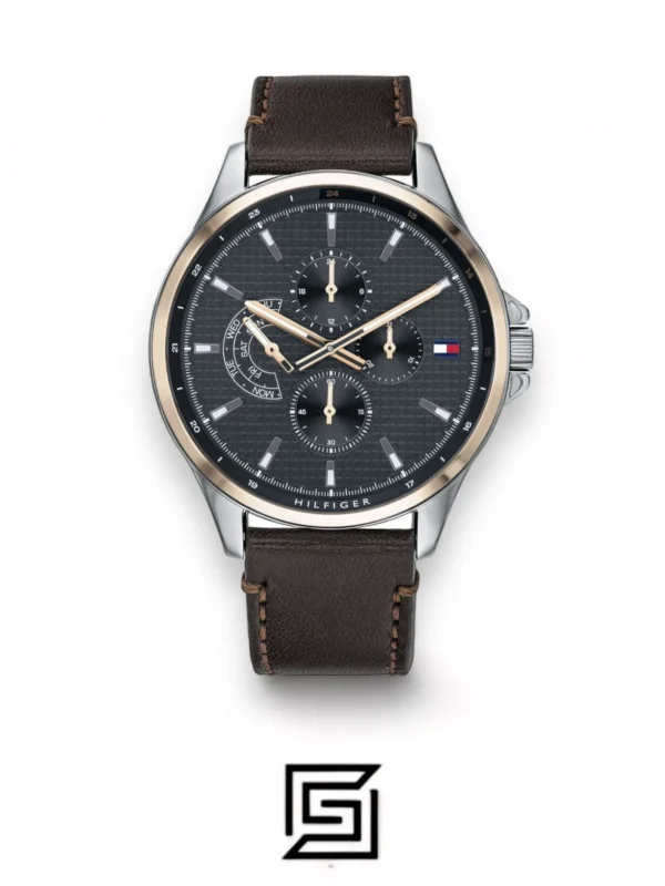 Men,Original Watches Tommy Hilfiger original-watches Tommy Shawn Men's Grey Dial Stainless Steel Watch - 1791615 Tommy Hilfiger