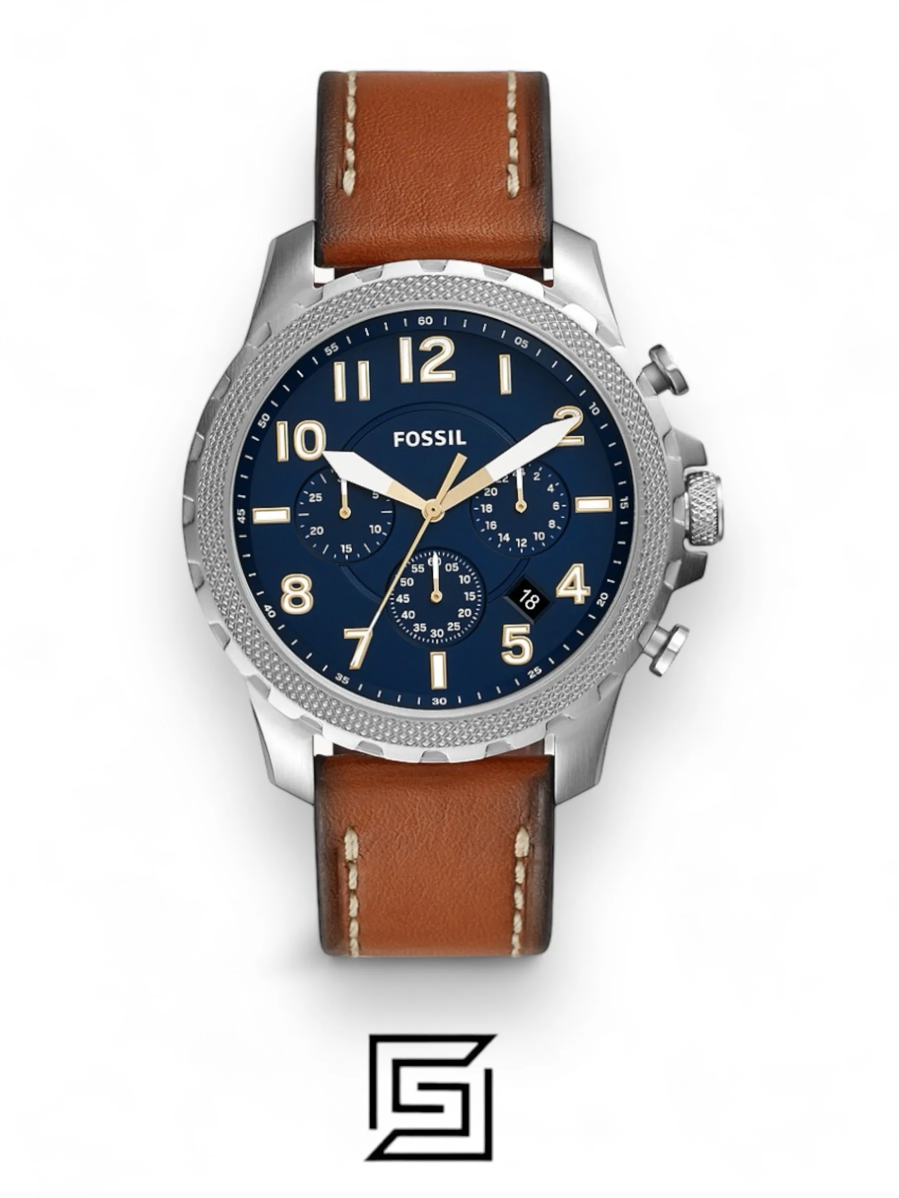 Men,Original Watches Fossil watches Bowman Chronograph Luggage Leather Watch - FS5602 Fossil