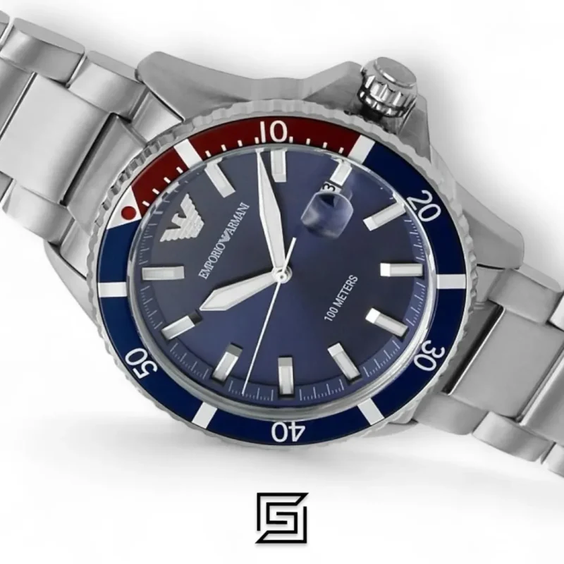 Men,Original Watches Armani original-watches Watch AR11339, Silver, Silver, One Size, bracelet Emporio Armani