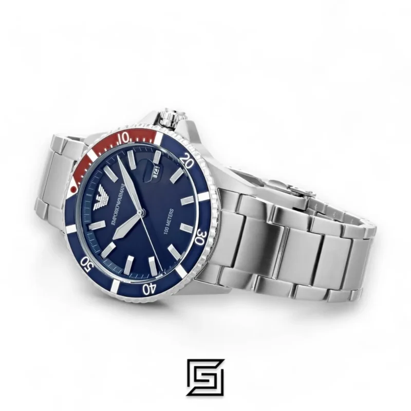 Men,Original Watches Armani original-watches Watch AR11339, Silver, Silver, One Size, bracelet Emporio Armani