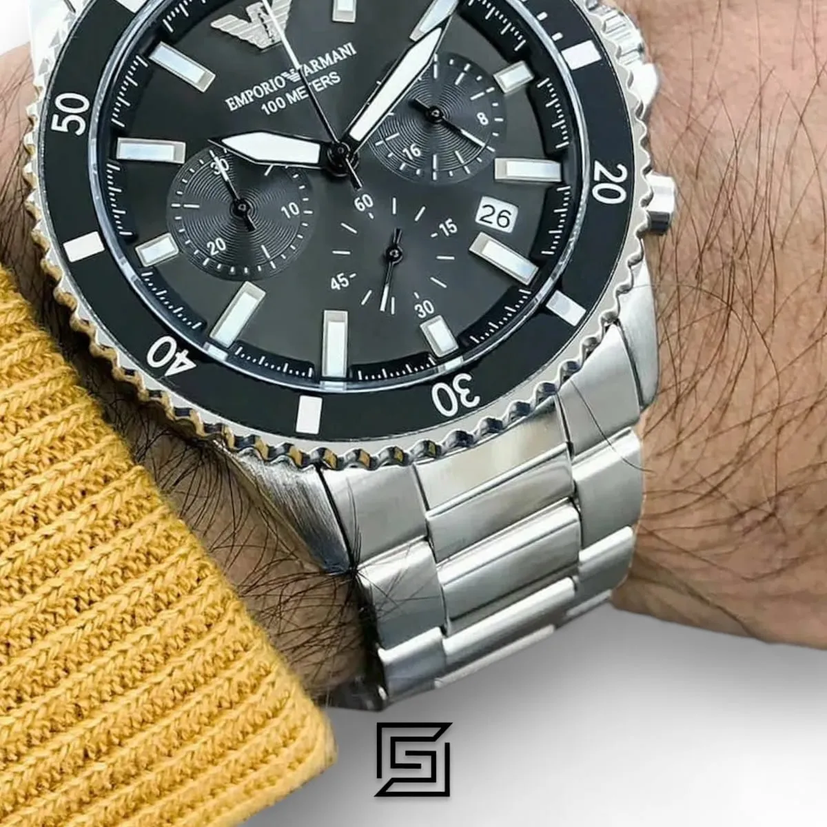 Men,Original Watches Armani original-watches AR11360  Men's Chronograph, Stainless Steel Watch, 43mm case size Emporio Armani
