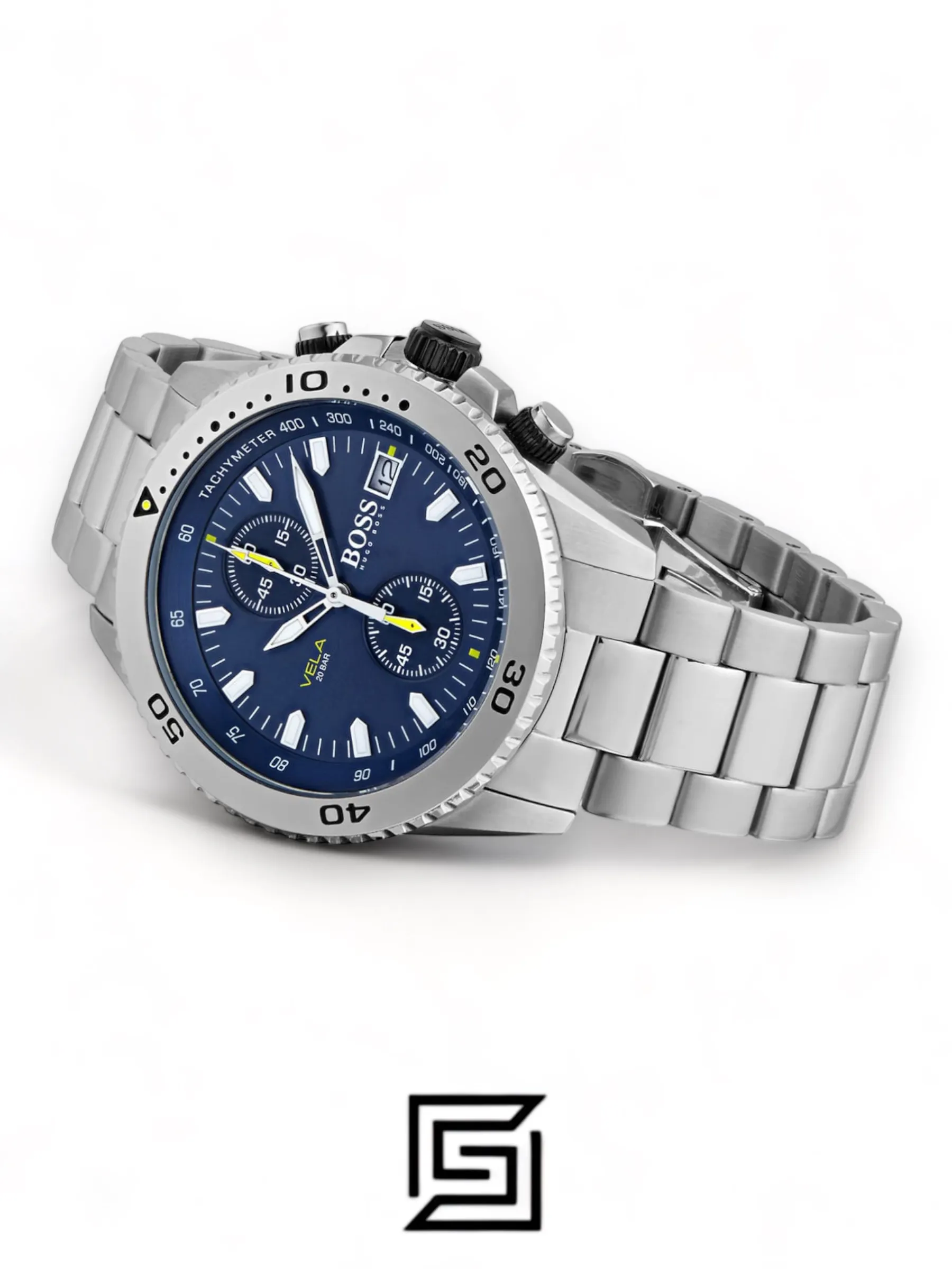 Men,Watches,Men,Original Watches Hugo Boss original-watches Men's Chronograph Quartz Watch with Stainless Steel Strap - 1513775 Boss