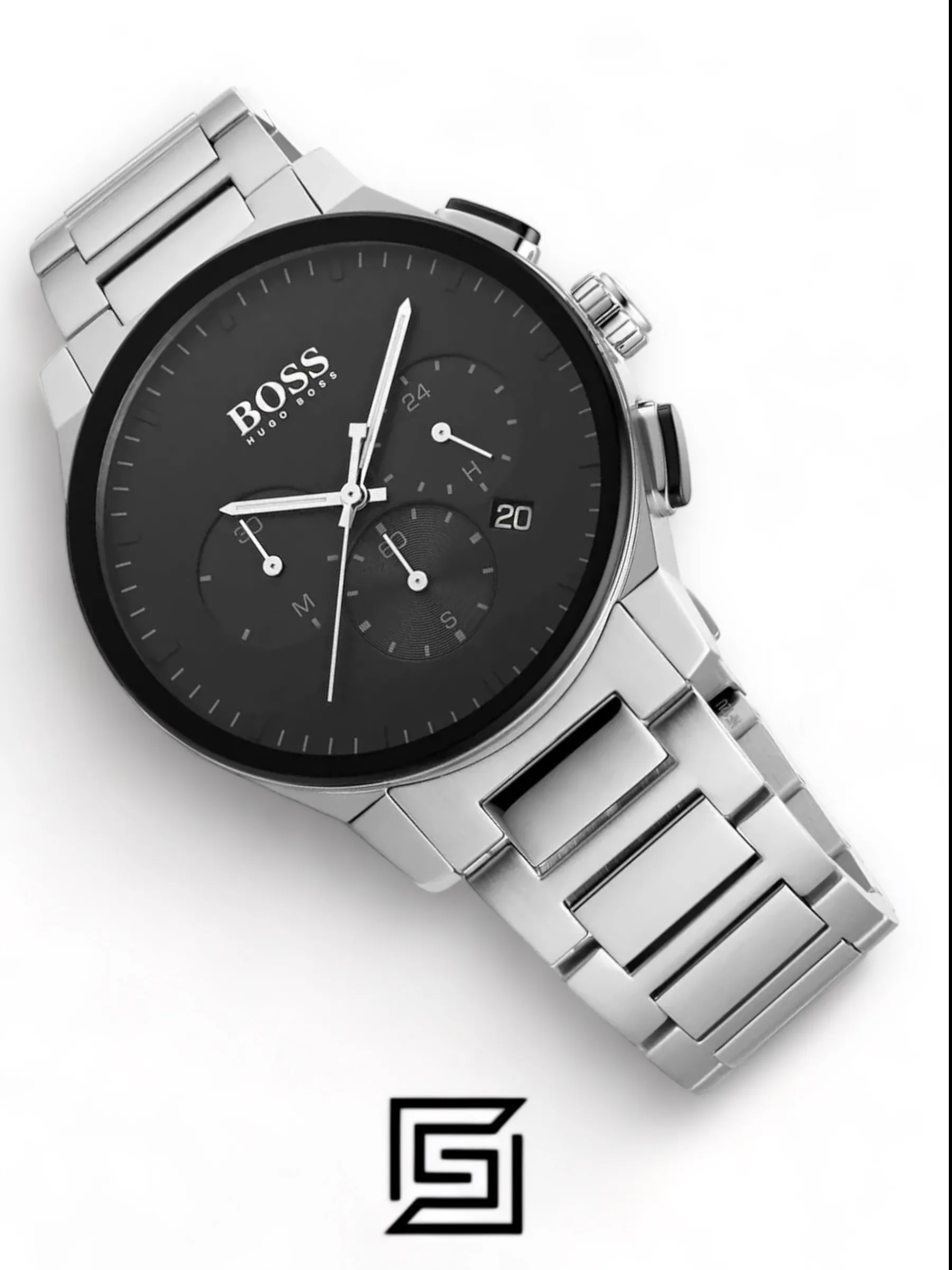Men,Original Watches Hugo Boss watches Chronograph Quartz Watch for Men with Silver Stainless Steel Bracelet - 1513762 Boss