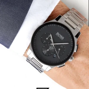 Men,Original Watches Hugo Boss watches Chronograph Quartz Watch for Men with Silver Stainless Steel Bracelet - 1513762 Boss