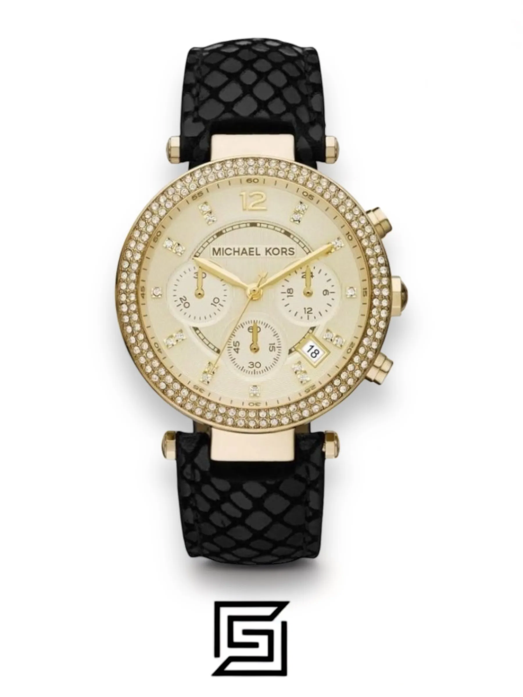 Original Watches,Women Michael Kors watches Parker Women's Beige Dial Leather Band Watch - MK2316 Michael Kors
