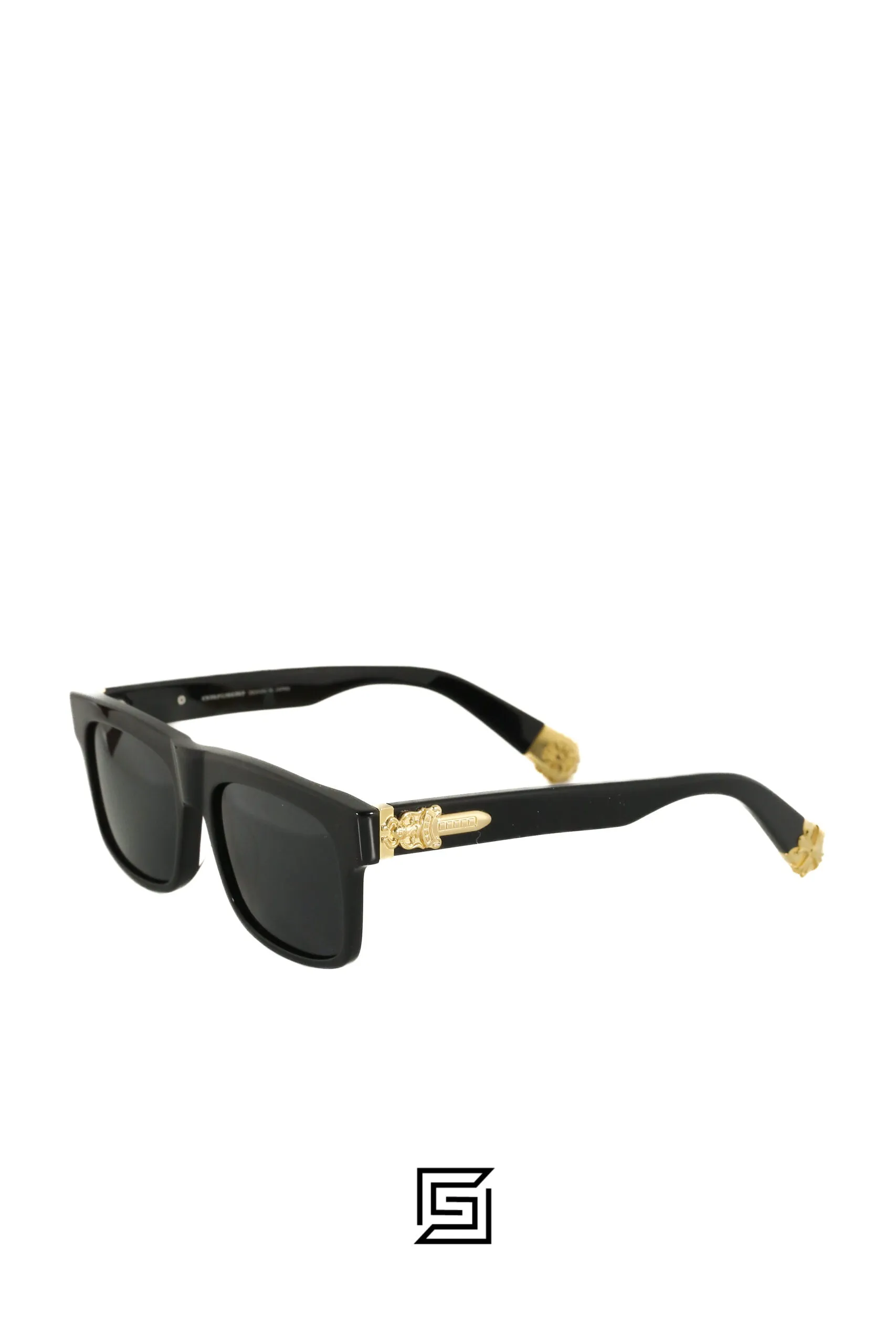 Men,Sunglasses Chrome Heart sunglasses SLUSS BUSSIN/BLACK X BLACK Chrome Heart