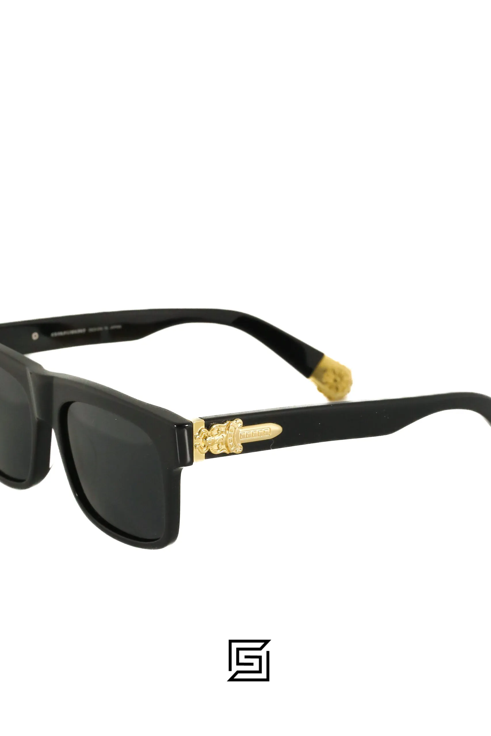 Men,Sunglasses Chrome Heart sunglasses SLUSS BUSSIN/BLACK X BLACK Chrome Heart
