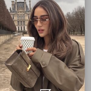 Bottega Veneta BV1342 001 Honey Lenses and Gold x Silver Frame Luxury Aviator Sunglasses - Image 13