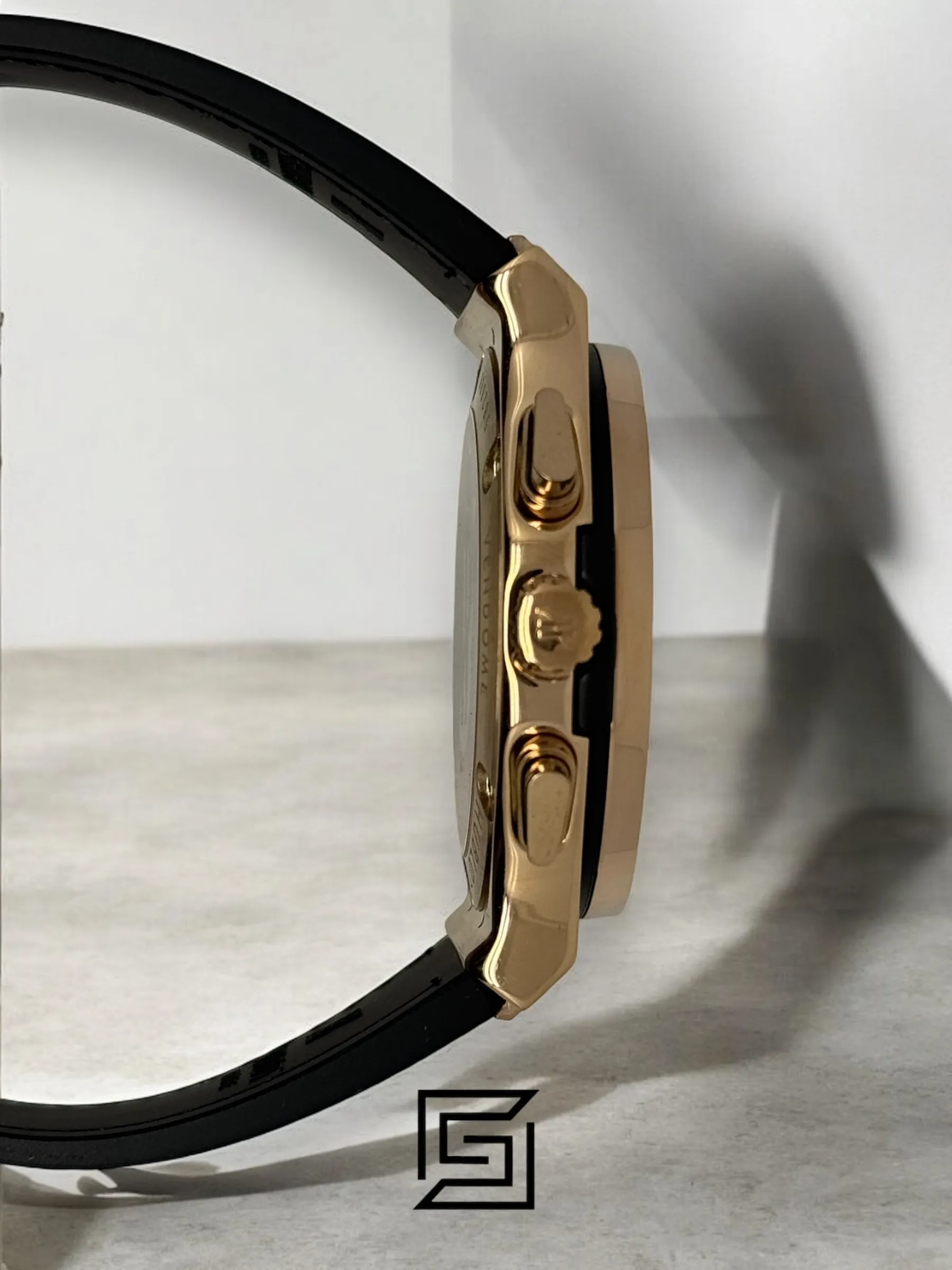 Men,Watches watches HUBLOT CLASSIC NEW- Brown Chamois Band - Black Dial - Rose Body Hublot