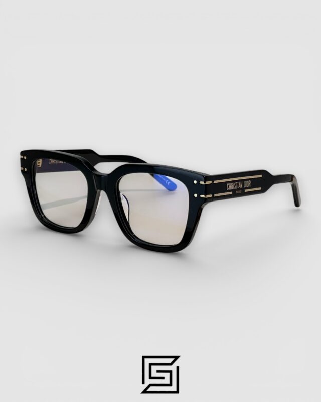 Dior Signature S51 Black Frame Gold Logo Optical