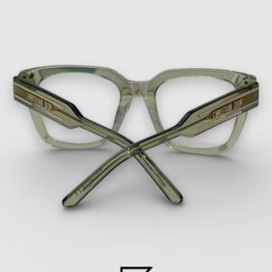 ⁦Dior Signature S51 Transparent Green with Gold Logo Luxury Optical Glasses⁩ - الصورة ⁦4⁩