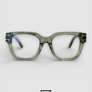 ⁦Dior Signature S51 Transparent Green with Gold Logo Luxury Optical Glasses⁩ - الصورة ⁦2⁩
