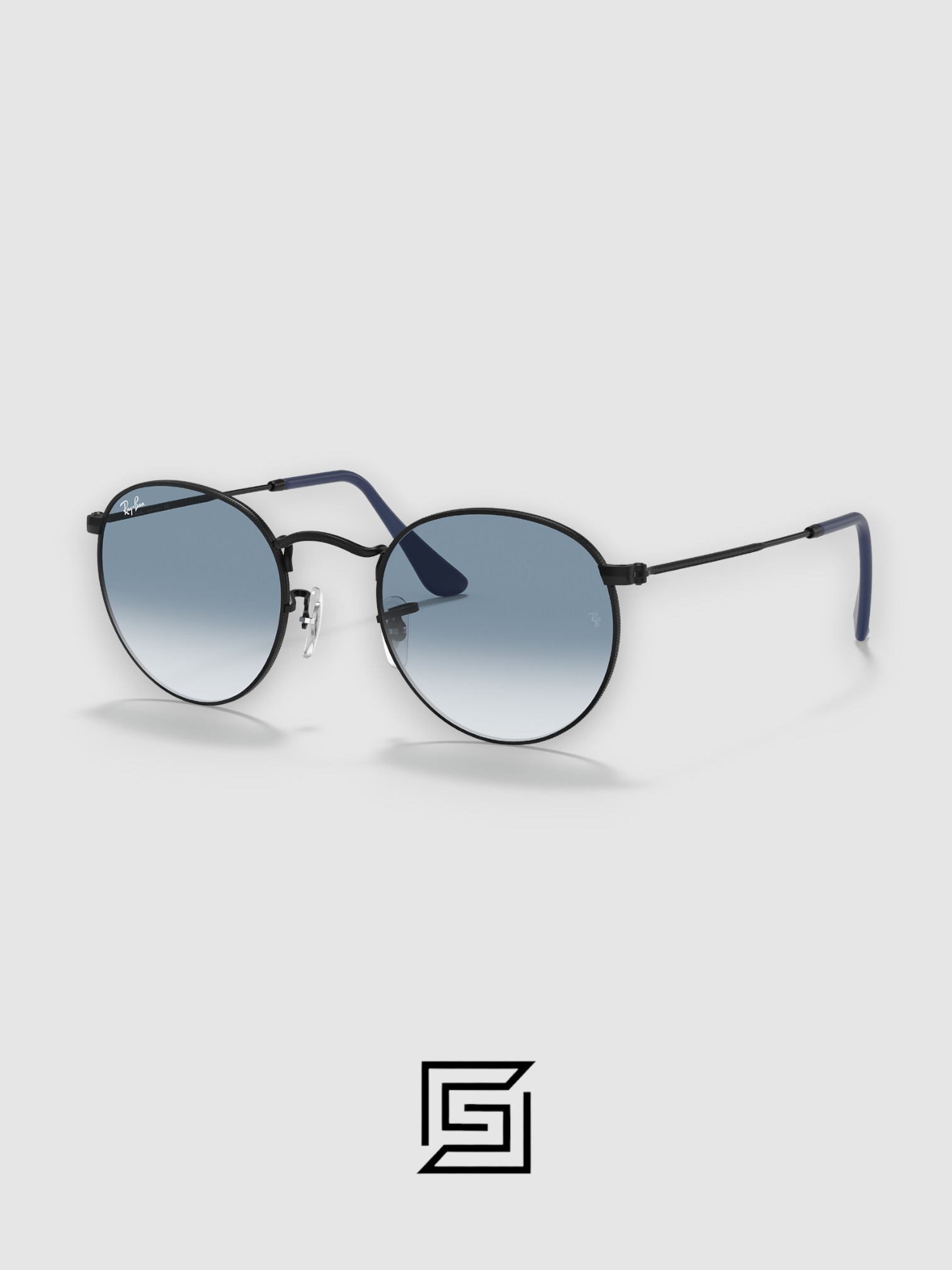 ⁦Ray Ban Sunglasses RB3447 ROUND METAL Unisex⁩ - الصورة ⁦4⁩