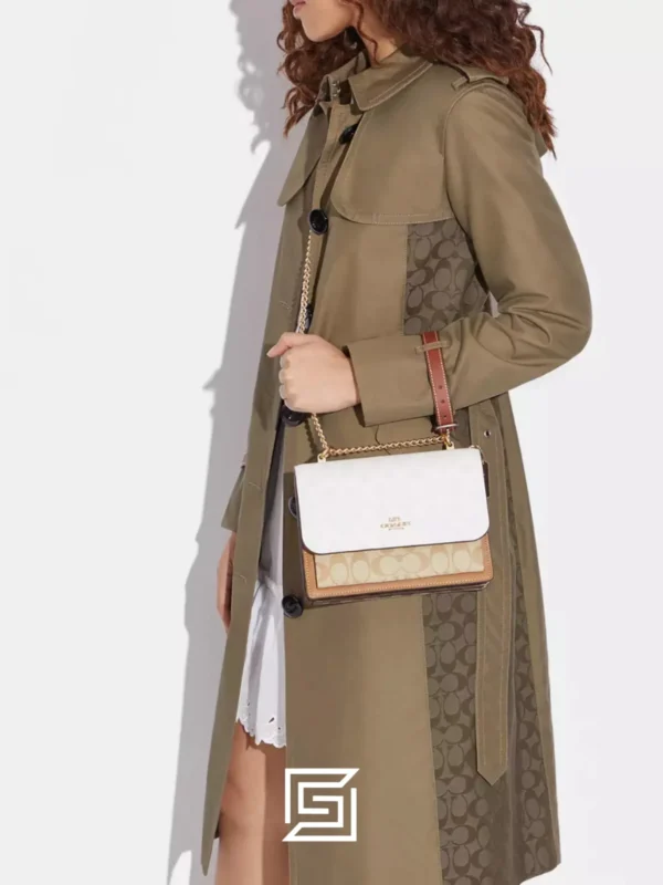 Bags,Leather,Women Coach leather Klare Crossbody Bag In Blocked Signature Canvas CA148 Coach