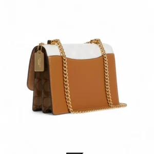 Bags,Leather,Women Coach leather Klare Crossbody Bag In Blocked Signature Canvas CA148 Coach