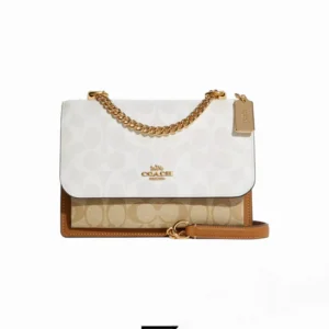 Bags,Leather,Women Coach leather Klare Crossbody Bag In Blocked Signature Canvas CA148 Coach