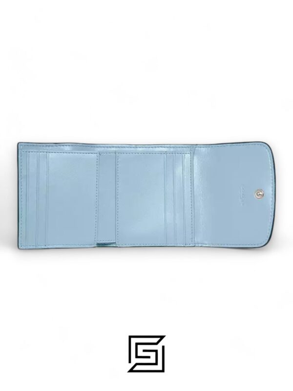 Leather,Wallets,Women Small Wallet In Signature Canvas Style No. F87589 Blue Coach