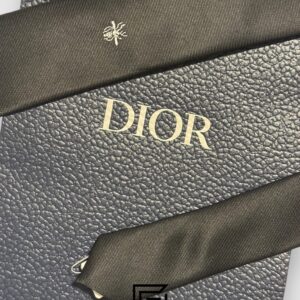 Ties Dior - Black Color With CD Bee Logo Dior