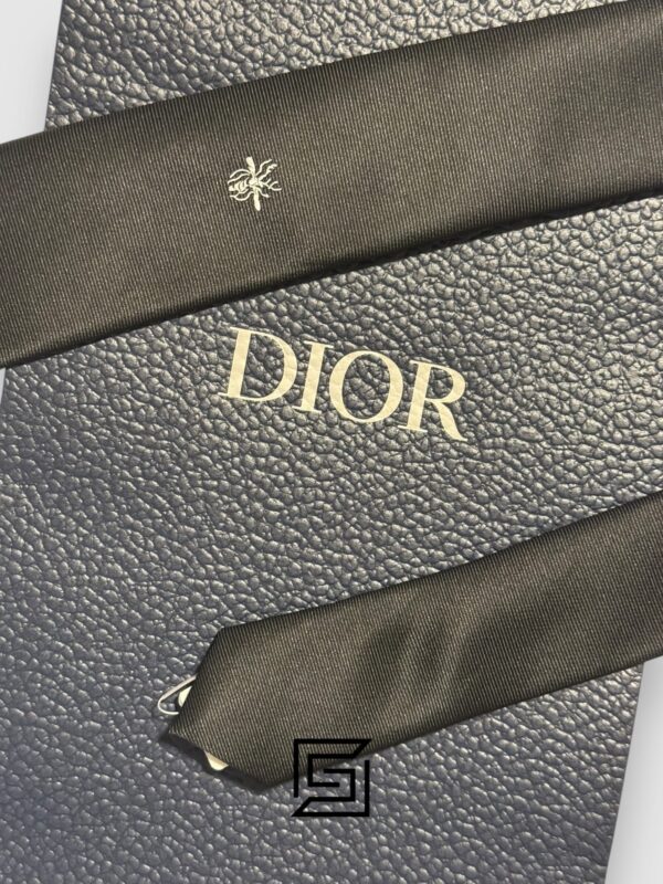 Ties Dior - Black Color With CD Bee Logo Dior