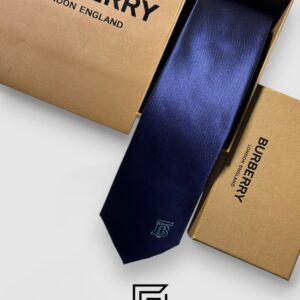 Ties BURBERRY - Navy Blue TB Logo Burberry