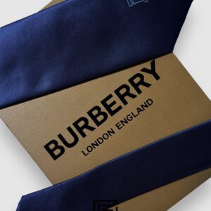 Ties BURBERRY - Navy Blue TB Logo Burberry