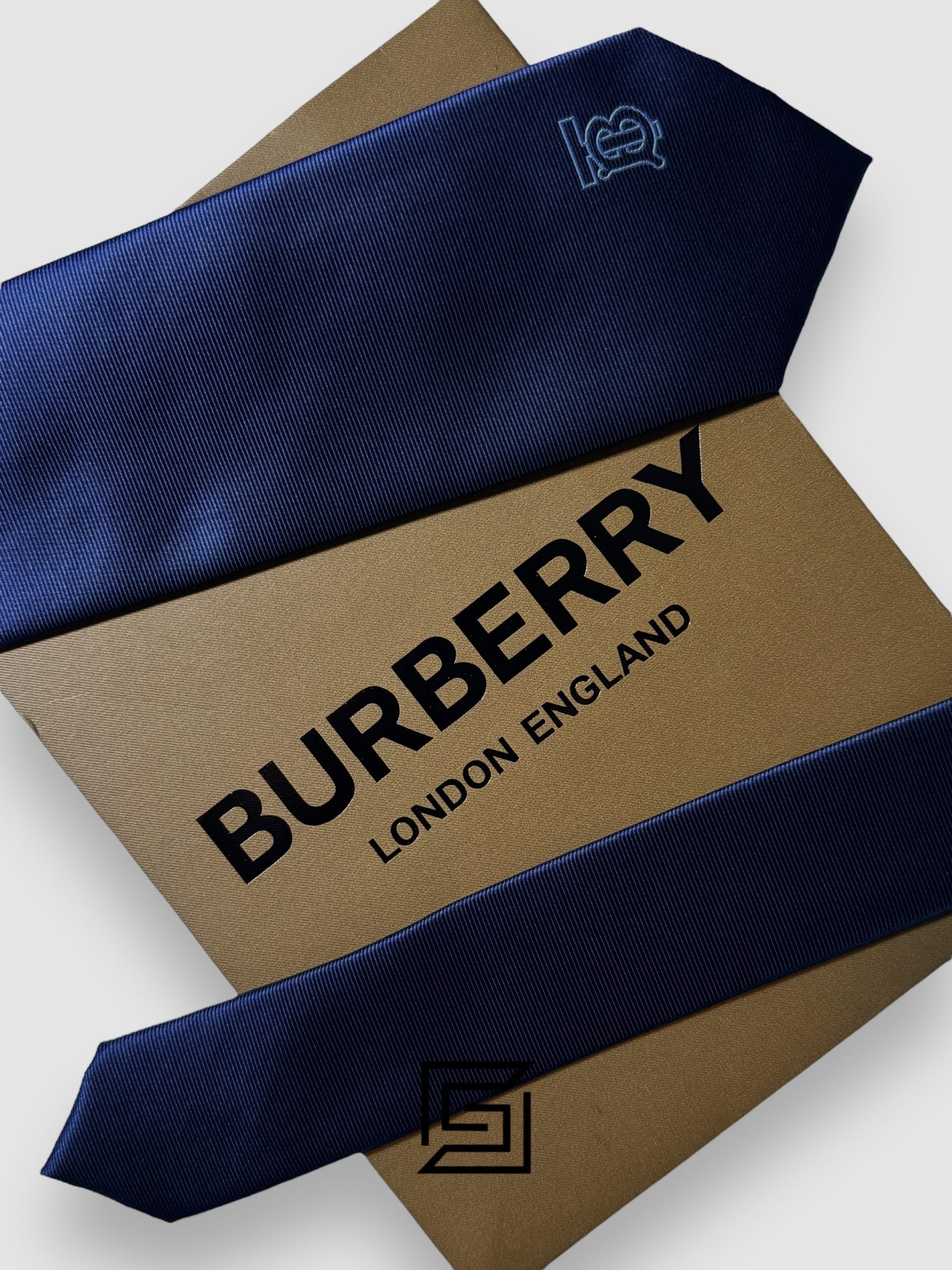 Ties BURBERRY - Navy Blue TB Logo Burberry