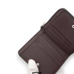 Leather,Wallets,Women Billfold Wallet With Strawberry Print CT908 Black Coach