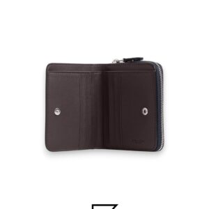 Leather,Wallets,Women Billfold Wallet With Strawberry Print CT908 Black Coach