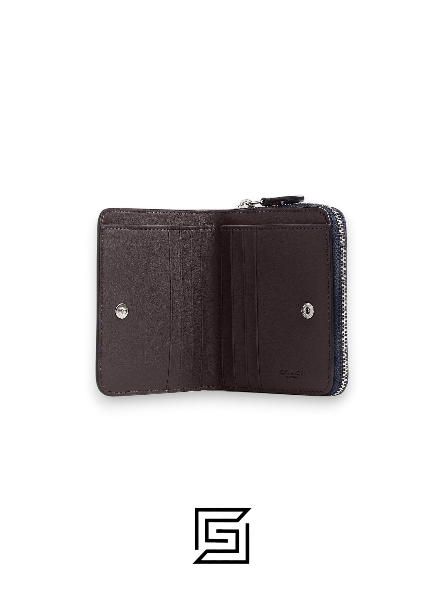 Leather,Wallets,Women Billfold Wallet With Strawberry Print CT908 Black Coach