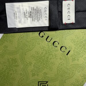 Ties Gucci - Black Color With Red Snak Gucci