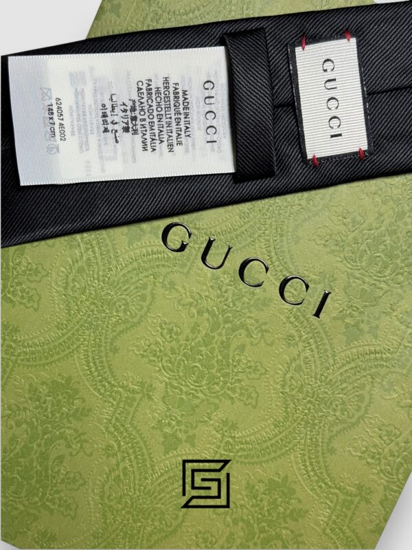 Ties Gucci - Black Color With Gucci Ticket Gucci