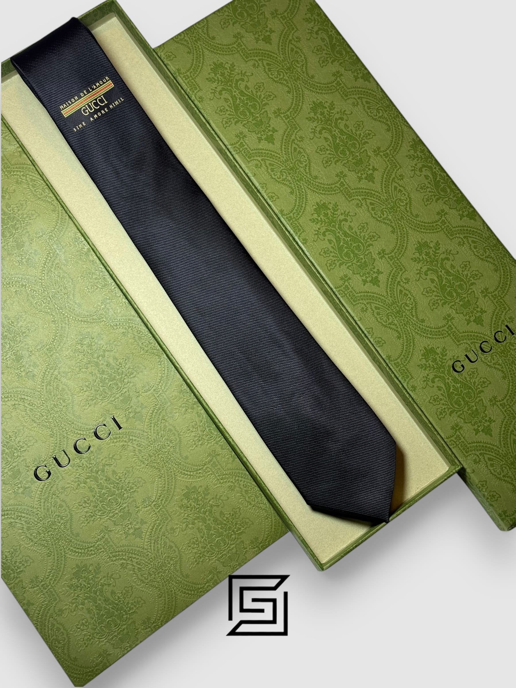 Ties Gucci - Black Color With Gucci Ticket Gucci