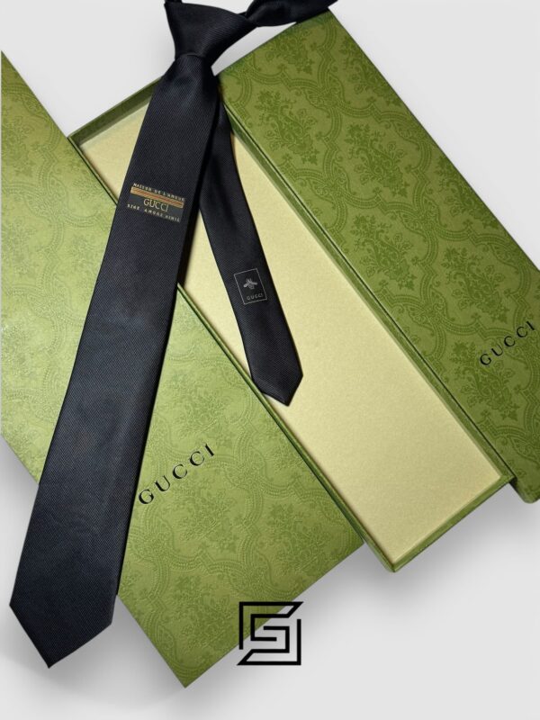 Ties Gucci - Black Color With Gucci Ticket Gucci