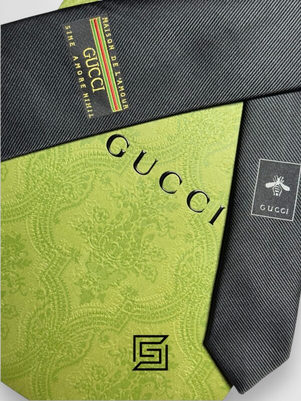 Ties Gucci - Black Color With Gucci Ticket Gucci