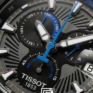 Tissot T-Race New Collection - Rose Gold / Black / Blue - Rubber Strap - Image 3