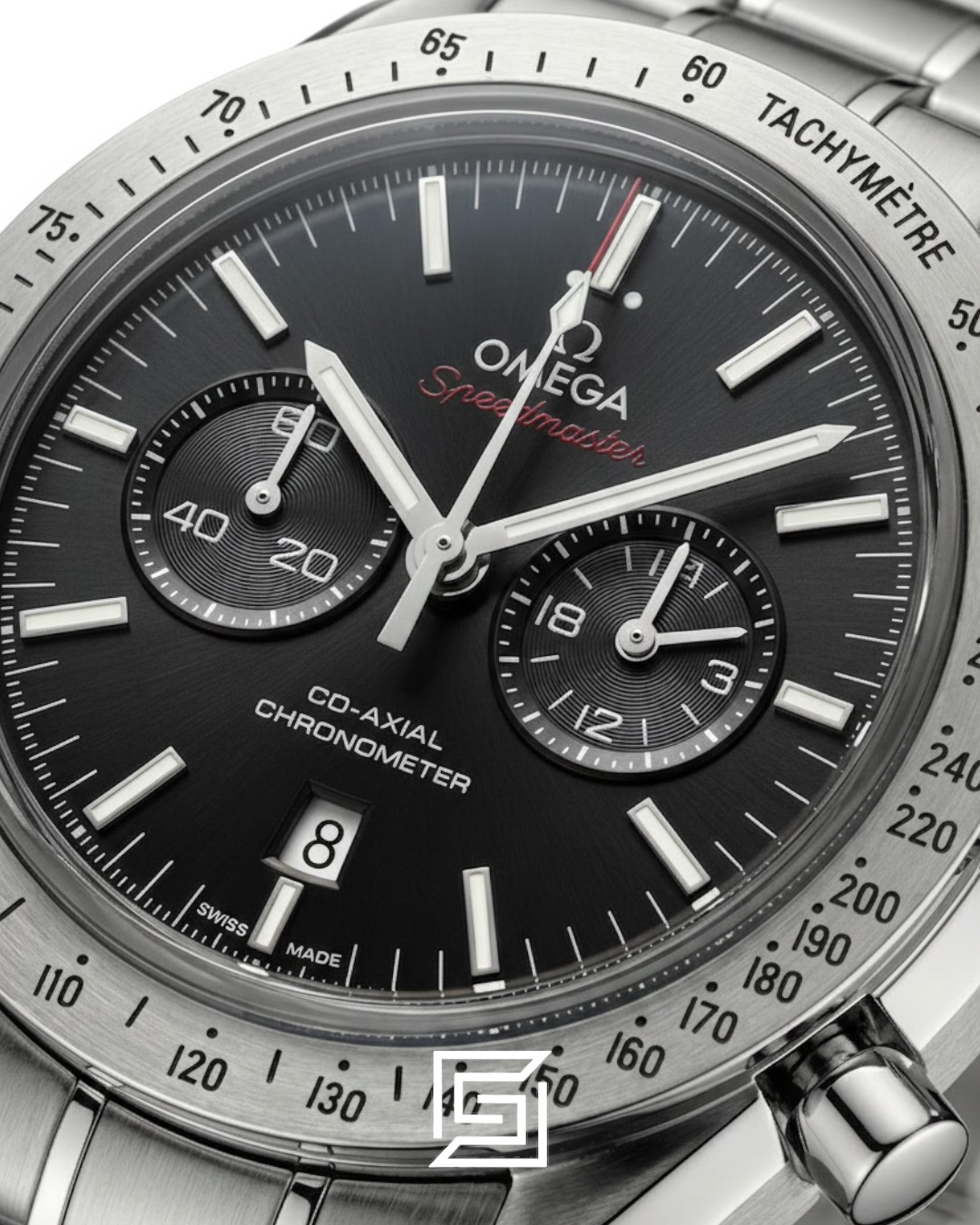 ⁦Omega Speedmaster '57 Co-Axial – Black Dial & Silver Bezel⁩ - الصورة ⁦2⁩