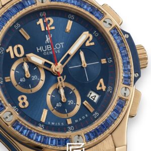 Hublot Big Bang Women – Blue Diamond Bezel, Rose Gold & Blue Dial - Image 2