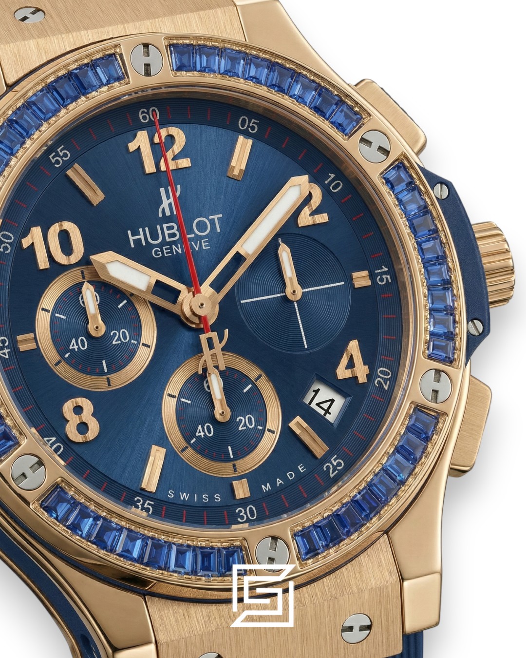 Hublot Big Bang Women – Blue Diamond Bezel, Rose Gold & Blue Dial - Image 2