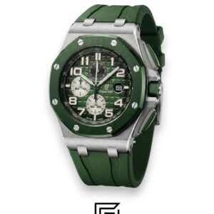 ⁦AP Royal Oak Offshore Chronograph Green Dial 42mm⁩ - الصورة ⁦3⁩