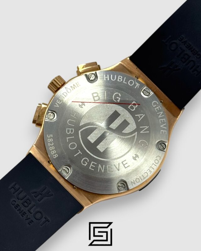 Hublot Big Bang Women – Black Dial, White Diamond Bezel & Rose Gold