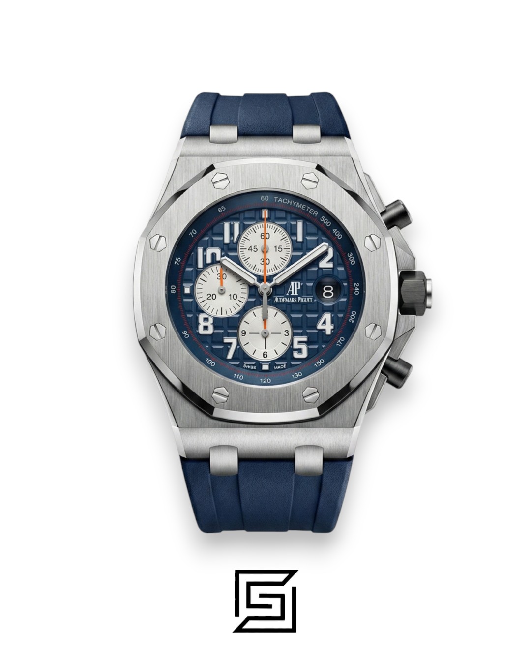 AP Royal Oak Offshore Chronograph Blue Silver Bezel