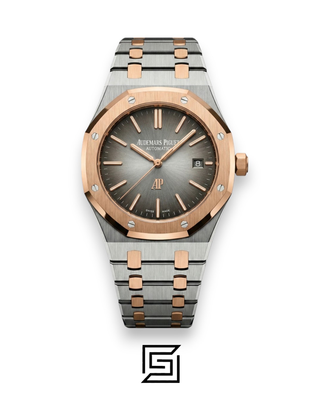 AP Royal Oak Flat Grey Rose Gold