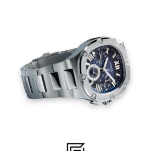 Guess GW0572G1 Silver Stainless Steel Men's Watch Blue Dial 45mm - Image 4