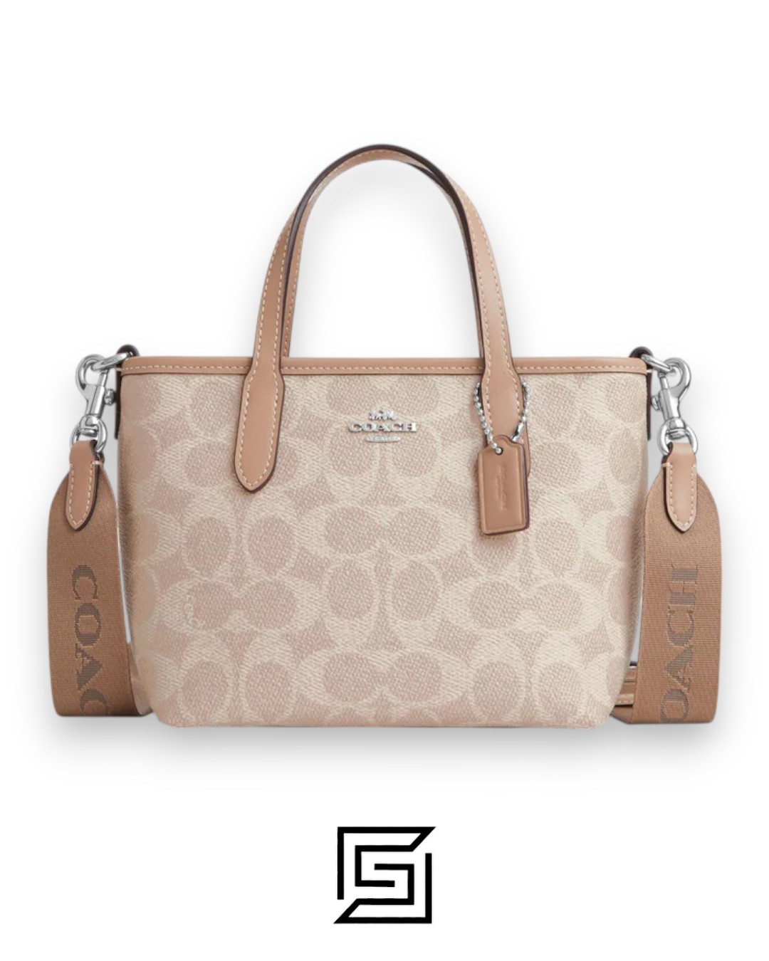 Bags,Leather,Women City Mini Tote Bag In Signature Canvas CW032 Coach